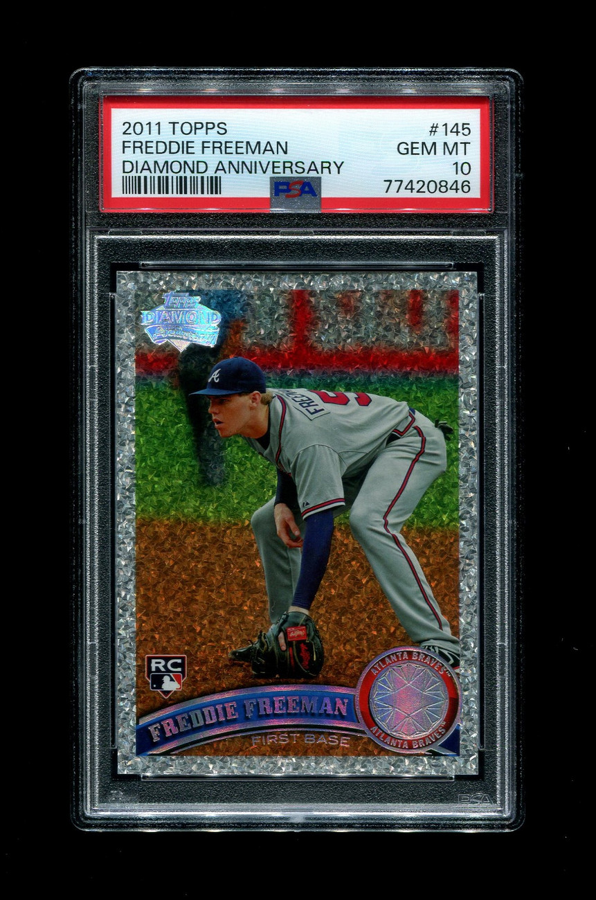 2011 FREDDIE FREEMAN TOPPS #145 DIAMOND ANNIVERSARY PSA 10