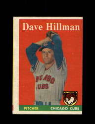 1958 DAVE HILLMAN TOPPS #41 CUBS *8335