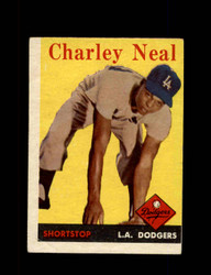 1958 CHARLEY NEAL TOPPS #16 DODGERS *8400
