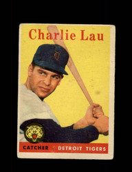 1958 CHARLIE LAU TOPPS #448 TIGERS *8126