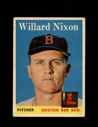1958 WILLARD NIXON TOPPS #395 RED SOX *8115