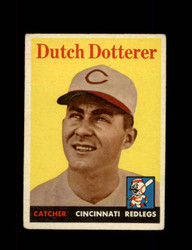 1958 DUTCH DOTTERER TOPPS #396 REDLEGS *8742