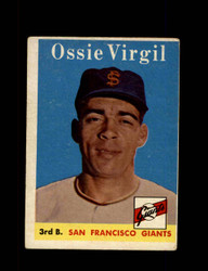 1958 OSSIE VIRGIL TOPPS #107 GIANTS *8864