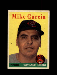 1958 MIKE GARCIA TOPPS #196 INDIANS *8750