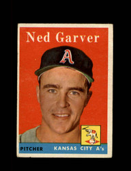 1958 NED GARVER TOPPS #292 A'S *9717
