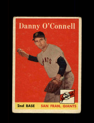 1958 DANNY O'CONNELL TOPPS #166 GIANTS *9641