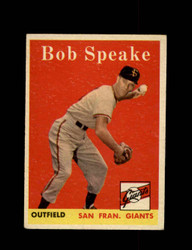 1958 BOB SPEAKE TOPPS #437 GIANTS *9665