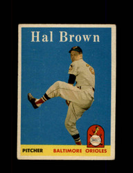 1958 HAL BROWN TOPPS #381 ORIOLES *9564