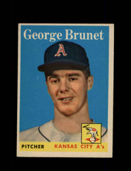 1958 GEORGE BRUNET TOPPS #139 A'S *9737