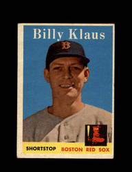 1958 BILLY KLAUS TOPPS #89 RED SOX *1626