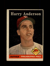 1958 HARRY ANDERSON TOPPS #171 PHILLIES *1728