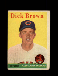 1958 DICK BROWN TOPPS #456 INDIANS *1125