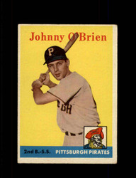 1958 JOHNNY O'BRIEN TOPPS #426 PIRATES *1756