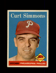 1958 CURT SIMMONS TOPPS #404 PHILLIES *1977