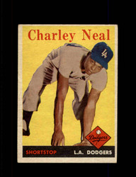 1958 CHARLEY NEAL TOPPS #16 DODGERS *1837