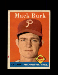 1958 MACK BURK TOPPS #278 PHILLIES *1301
