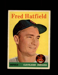 1958 FRED HATFIELD TOPPS #339 INDIANS *1073