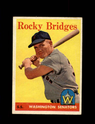 1958 ROCKY BRIDGES TOPPS #274 SENATORS *2550