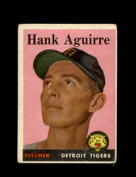 1958 HANK AGUIRRE TOPPS #337 TIGERS *2066