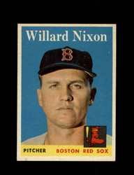 1958 WILLARD NIXON TOPPS #395 RED SOX *2603
