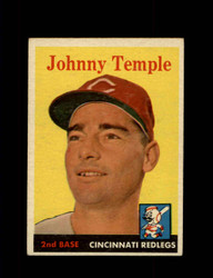 1958 JOHNNY TEMPLE TOPPS #205 REDLEGS *2265
