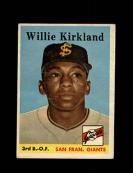 1958 WILLIE KIRKLAND TOPPS #128 GIANTS *2580