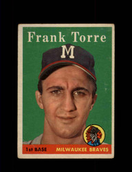 1958 FRANK TORRE TOPPS #117 BRAVES *6253