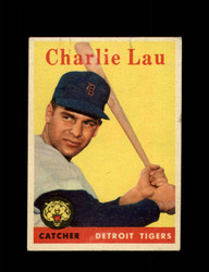 1958 CHARLIE LAU TOPPS #448 TIGERS *6600