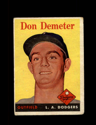 1958 DON DEMETER TOPPS #244 DODGERS *6870