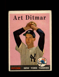 1958 ART DITMAR TOPPS #354 YANKEES *6431
