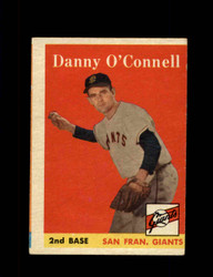 1958 DANNY O'CONNELL TOPPS #166 GIANTS *6422