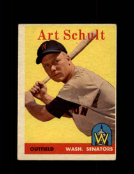 1958 ART SCHULT TOPPS #58 SENATORS *6596