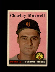 1958 CHARLEY MAXWELL TOPPS #380 TIGERS *6743