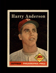1958 HARRY ANDERSON TOPPS #171 PHILLIES *6476