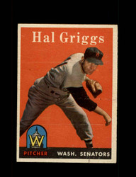 1958 HAL GRIGGS TOPPS #455 SENATORS *3518