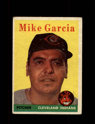1958 MIKE GARCIA TOPPS #196 INDIANS *3427