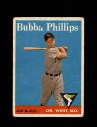 1958 BUBBA PHILLIPS TOPPS #212 WHITE SOX *3644