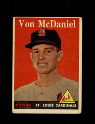 1958 VON MCDANIEL TOPPS #65 CARDINALS *3646