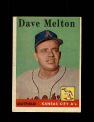1958 DAVE MELTON TOPPS #391 A'S *3189