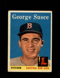 1958 GEORGE SUSCE TOPPS #189 RED SOX *3241