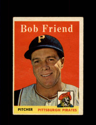 1958 BOB FRIEND TOPPS #315 PIRATES *3371