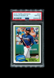 2018 RONALD ACUNA JR. TOPPS ARCHIVES #212 ROOKIE BRAVES PSA 10