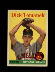1958 DICK TOMANEK TOPPS #123 INDIANS *G6734