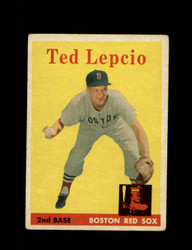 1958 TED LEPCIO TOPPS #29 RED SOX *G8817