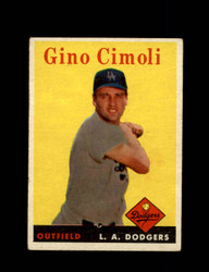 1958 GINO CIMOLI TOPPS #286 DODGERS *G8837