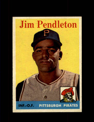 1958 JIM PENDLETON TOPPS #104 PIRATES *G2706