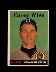 1958 CASEY WISE TOPPS #247 BRAVES *G3895