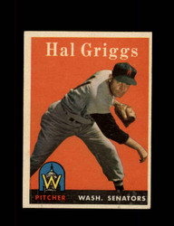 1958 HAL GRIGGS TOPPS #455 SENATORS *G3799