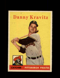 1958 DANNY KRAVITZ TOPPS #444 PIRATES *G3700