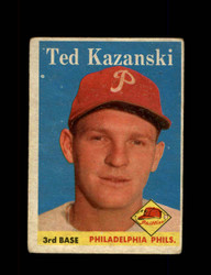 1958 TED KAZANSKI TOPPS #36 PHILLIES *G3619